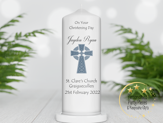 Personalised Christening candle | Personalised Baptism candle | Naming Day Candle