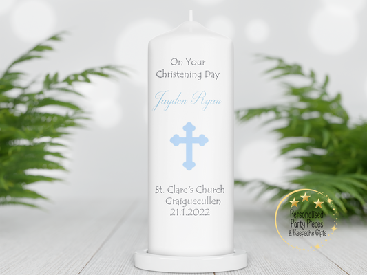 Personalised Christening candle | Personalised Baptism candle | Naming Day Candle