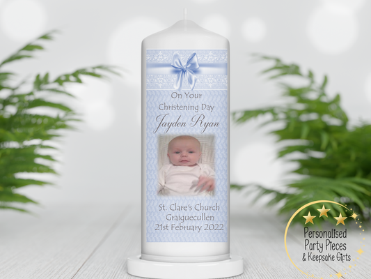 Personalised Christening candle | Personalised Baptism candle | Naming Day Candle