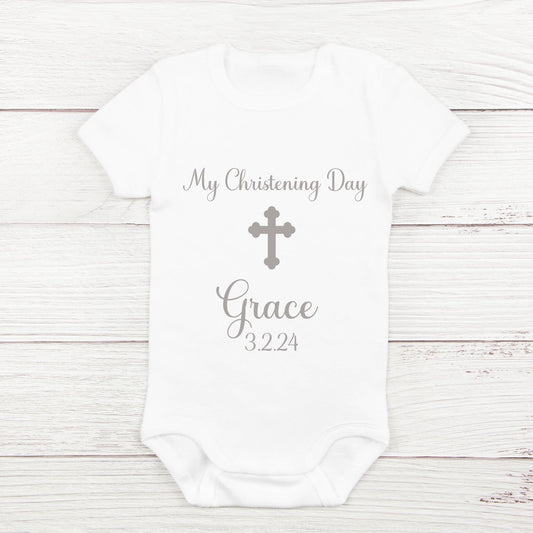 Personalised Christening  Baby Vest