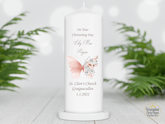 Personalised Christening candle | Personalised Baptism candle | Naming Day Candle