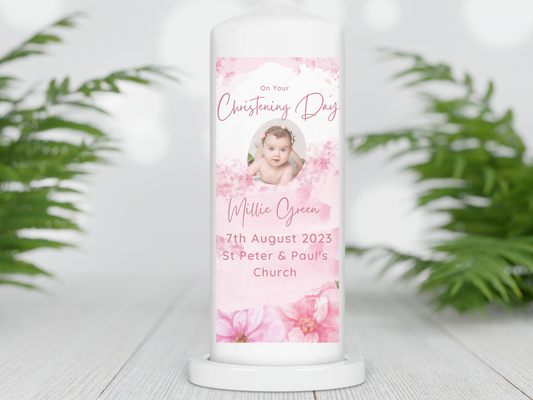 Personalised Christening candle | Personalised Baptism candle | Naming Day Candle