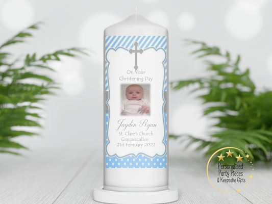 Personalised Christening candle | Personalised Baptism candle | Naming Day Candle