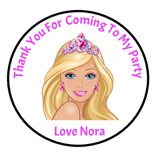 Personalised Round Party Labels/Stickers