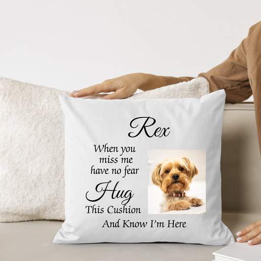 Pet Remembrance Photo Cushion